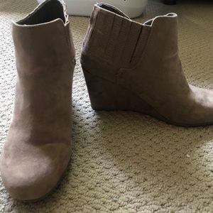 Tan Wedge WOMENS Ankle Boot